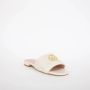 Liu Jo Ivory Geweven Logo Sliders Beige Dames - Thumbnail 8