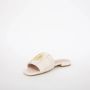 Liu Jo Ivory Geweven Logo Sliders Beige Dames - Thumbnail 9