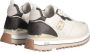 Liu Jo Maxi Wonder Sneaker 01 Tumbled Leather Conchiglia Brown Beige Heren - Thumbnail 3