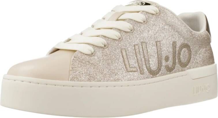 Liu Jo Zilveren Glamour Sneakers Beige Dames