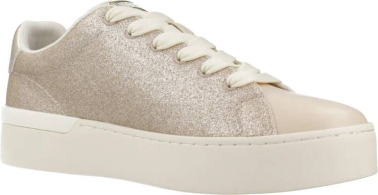 Liu Jo Zilveren Glamour Sneakers Beige Dames