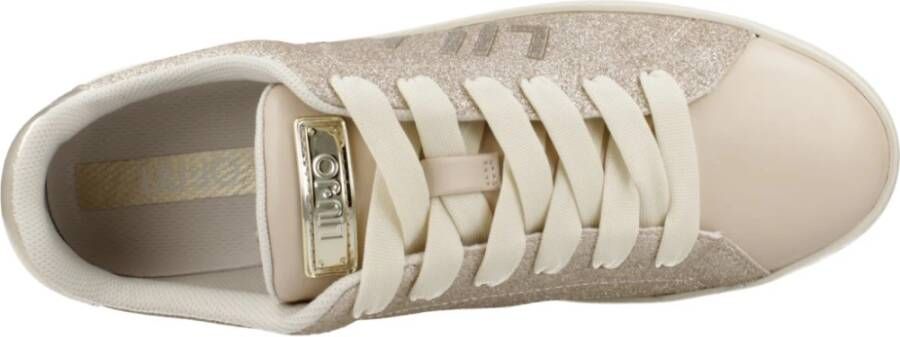 Liu Jo Zilveren Glamour Sneakers Beige Dames
