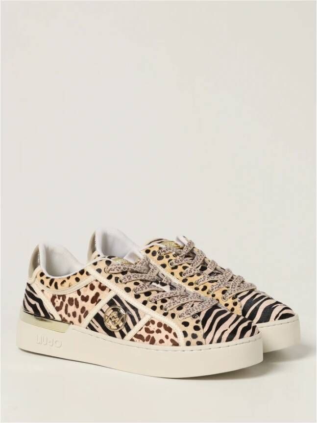 Liu Jo Dierenprint Sneakers Beige Dames