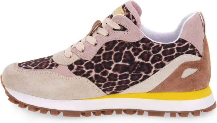 Liu Jo Wonder 35 Leren Sneakers Beige Dames