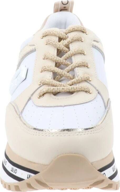 Liu Jo Leren Damessneakers Beige Dames