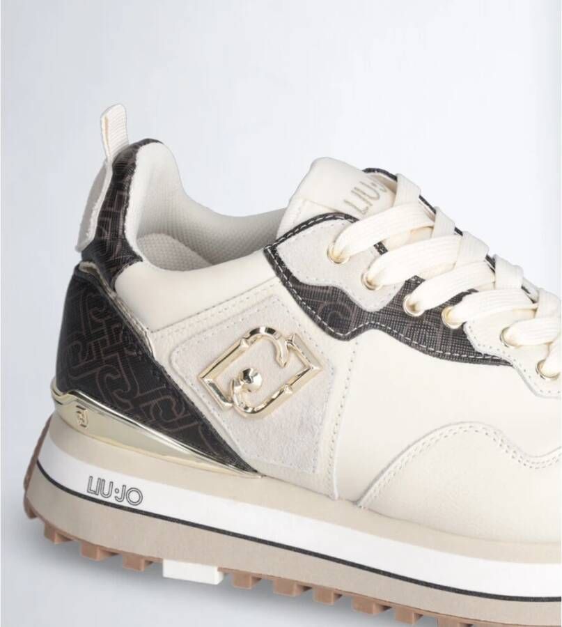 Liu Jo Maxi Wonder Sneaker Bruin Beige Heren