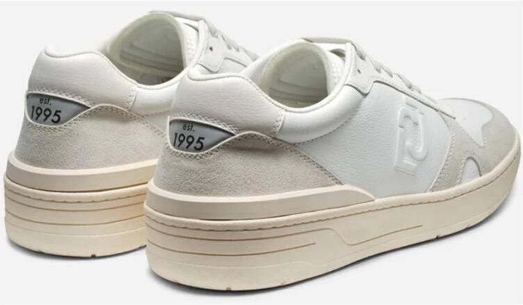 Liu Jo Beige Leren Sneakers met Suède Inzetstukken Beige Heren