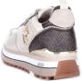 Liu Jo Maxi Wonder Sneaker 01 Tumbled Leather Conchiglia Brown Beige - Thumbnail 6