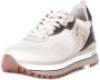 Liu Jo Maxi Wonder Sneaker 01 Tumbled Leather Conchiglia Brown Beige - Thumbnail 9