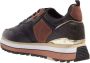 Liu Jo Maxi Wonder Sneaker 01 Tumbled Leer Zwart Bruin Multicolor Dames - Thumbnail 3