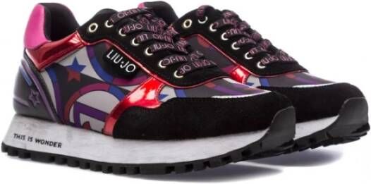 Liu Jo Multikleur Leren Sneakers Meerkleurig Dames