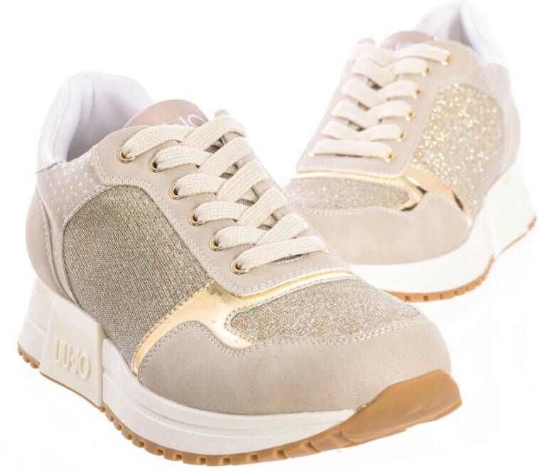 Liu Jo Metallic Sneaker met Uniek Design Gray Dames