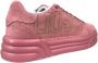 Liu Jo Suede Platform Sneakers in Pink Ray Pink Dames - Thumbnail 4