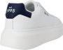 Liu Jo Witte leren vetersneakers met rubberen zool White Heren - Thumbnail 7