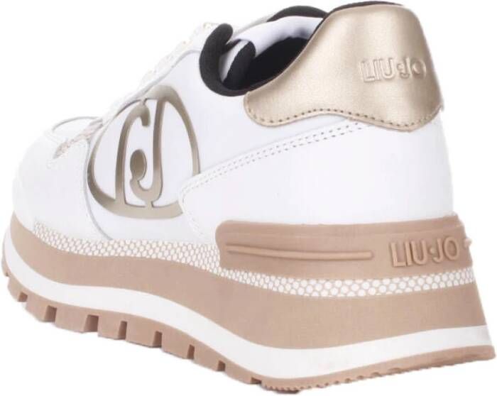 Liu Jo Witte sportieve sneakers met metalen details Wit Dames