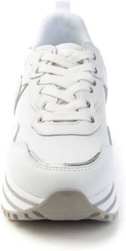 Liu Jo Maxi Wonder Leren Sneakers Wit Dames