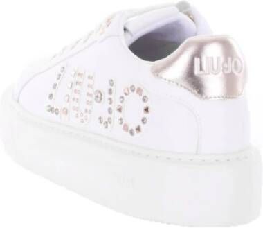 Liu Jo Glitter Veterschoenen voor Dames Wit Dames