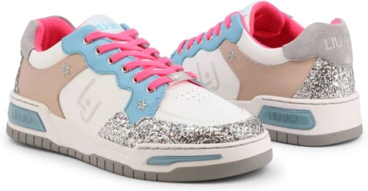 Liu Jo Glitter Sneakers voor Dames Lente Zomer Collectie Wit Dames