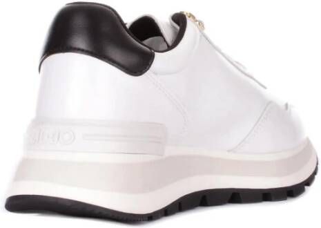 Liu Jo Glitter Leren Sneakers Wit Dames