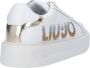 Liu Jo Witte Leren Sneaker met Pailletten Logo White Dames - Thumbnail 13