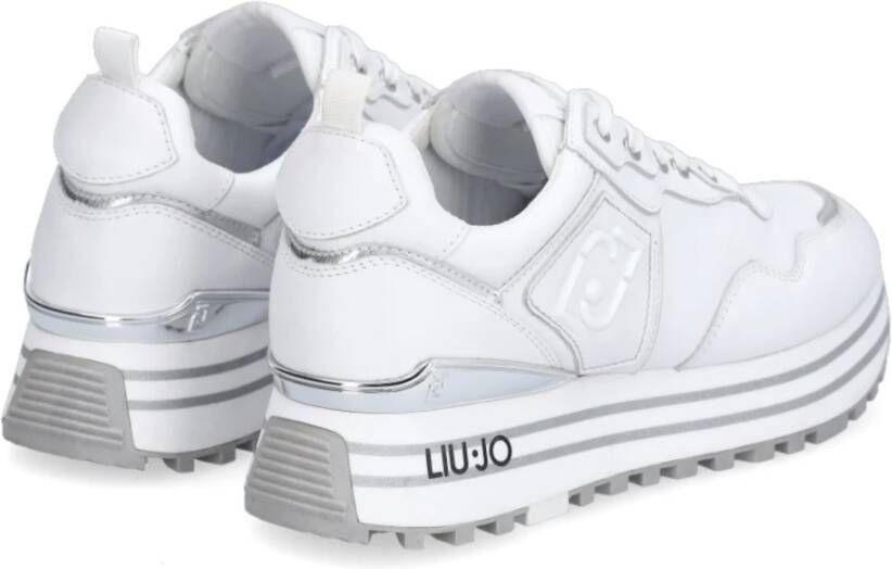 Liu Jo Witte Leren Lage Sneakers Wit Dames