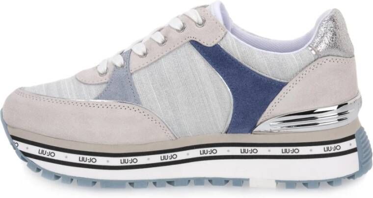 Liu Jo Maxi Wonder Leren Sneakers Wit Dames