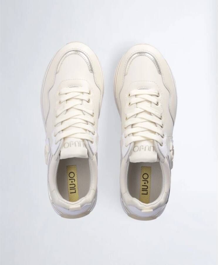 Liu Jo Maxi Wonder 01 Sneaker Milk Gold Wit Heren
