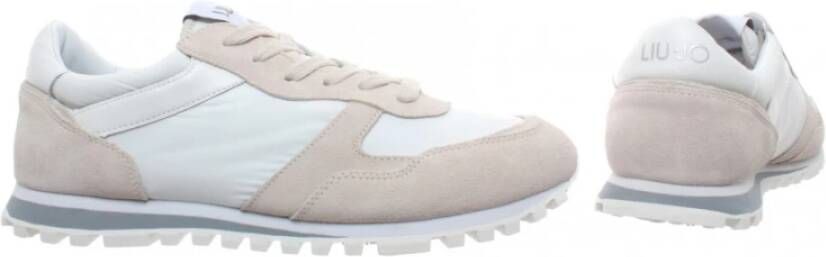 Liu Jo Moderne Witte Synthetische Sneakers Wit Heren