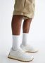 Liu Jo Geperforeerde Leren Sneakers White Heren - Thumbnail 3