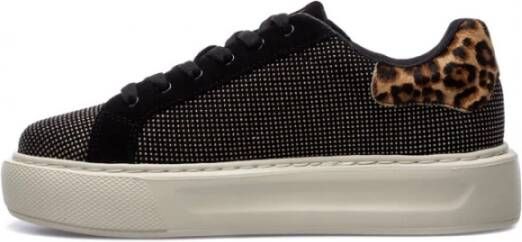 Liu Jo Hoogwaardige leren sneakers Zwart Dames