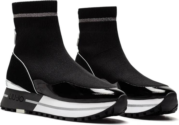 Liu Jo Sok Sneakers met Plateauzool Zwart Dames