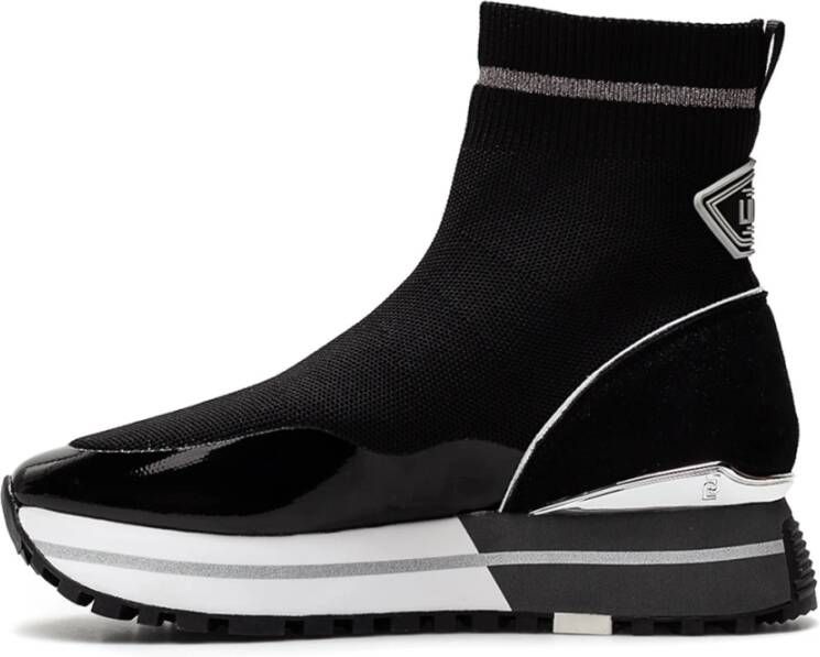 Liu Jo Sok Sneakers met Plateauzool Zwart Dames
