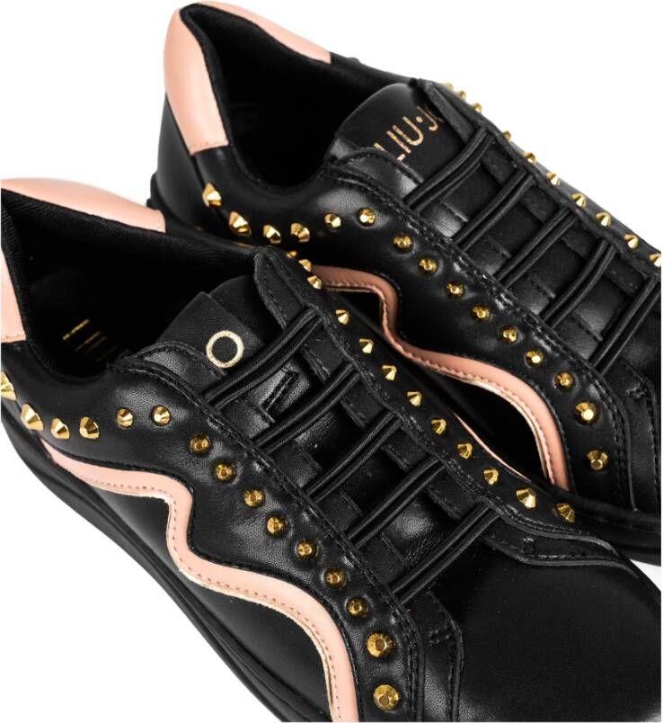 Liu Jo Gouden Studs Sneakers Zwart Dames