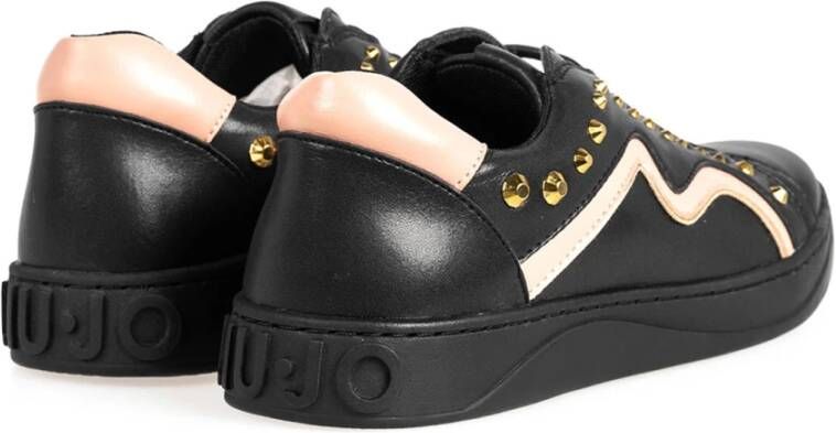 Liu Jo Gouden Studs Sneakers Zwart Dames
