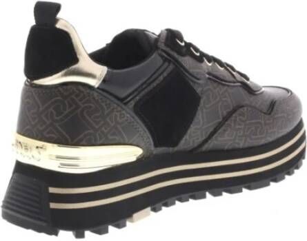 Liu Jo Maxi Wonder 24 Sneaker Bruin Zwart Goud Zwart Heren