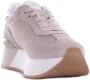 Liu Jo Sportieve Suède Sneakers met Mesh Details Beige Dames - Thumbnail 28