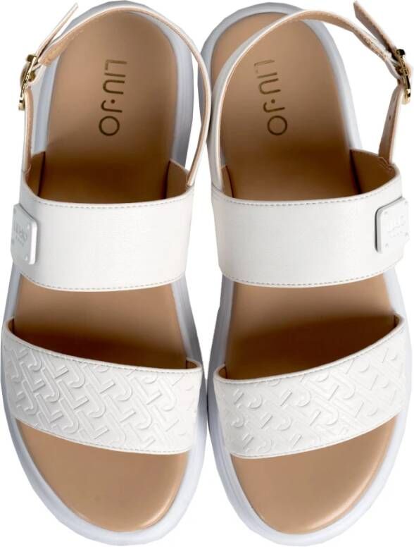 Liu Jo Stijlvolle Gesp Sandalen White Dames