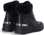 Liu Jo Alyssa 05 Mid Sneaker Leren Veterschoenen Zwart Dames - Thumbnail 3