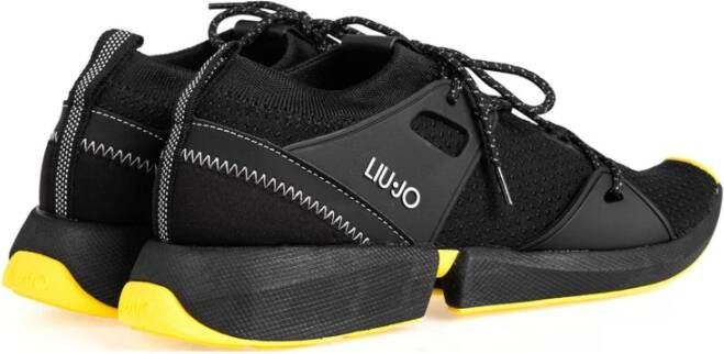 Liu Jo Vetersneakers met merkdetail Zwart Dames