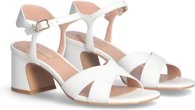 Liu Jo Witte Leren Sandalen Vrouwen White Dames