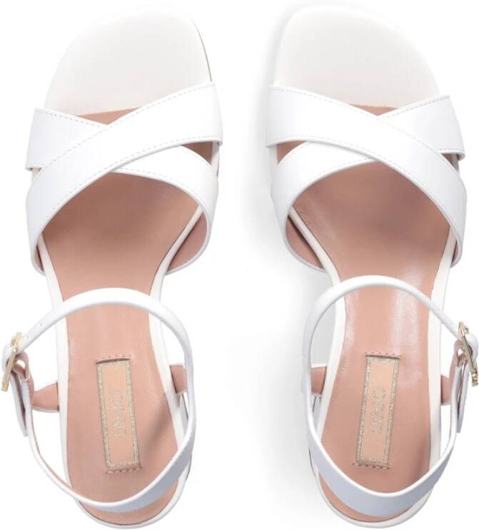 Liu Jo Witte Leren Sandalen Vrouwen White Dames