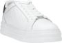 Liu Jo Witte Leren Sneaker met Reliëf Logo White Dames - Thumbnail 3