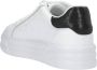 Liu Jo Witte Leren Sneaker met Reliëf Logo White Dames - Thumbnail 6