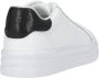 Liu Jo Witte Leren Sneaker met Reliëf Logo White Dames - Thumbnail 7