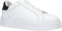Liu Jo Witte Leren Sneaker met Reliëf Logo White Dames - Thumbnail 8