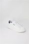 Liu Jo Witte leren vetersneakers met rubberen zool White Heren - Thumbnail 9
