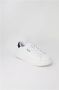 Liu Jo Witte leren vetersneakers met rubberen zool White Heren - Thumbnail 2