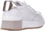 Liu Jo Witte Leren Sneakers met Gouden Details White Dames - Thumbnail 7