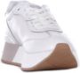 Liu Jo Witte Leren Sneakers met Gouden Details White Dames - Thumbnail 9
