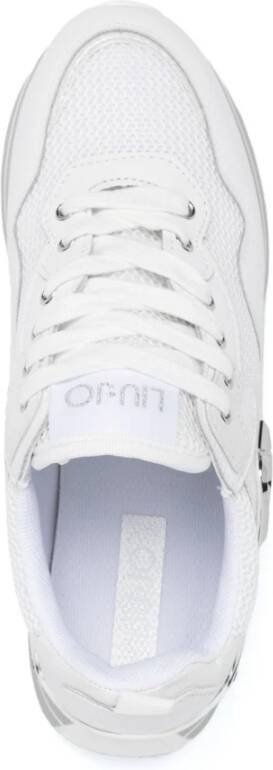 Liu Jo Witte Veterschoenen met Logo Patch